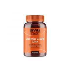 ABELA PHARM BIVITS ACTIVA VITAMIN C 500 I CINK 60 TABLETA