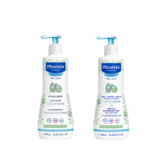 MUSTELA HIDRATANTNO MLIJEKO ZA TIJELO 500 ML + MUSTELA DERMATOLOŠKI GEL 500 ML