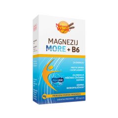 NATURAL WEALTH - MAGNEZIJ MORE+B6 KAPSULE 