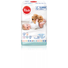 TRUDI PELENE DRY FIT 6 EXTRA LARGE 15-30 KG, 14 PELENA