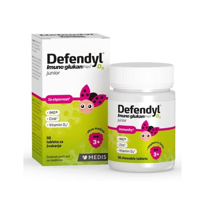 DEFENDYL IMUNOGLUKAN P4H® D3 TABLETE ZA ŽVAKANJE 30