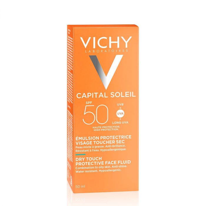 VICHY CAPITAL SOLEIL DRY TOUCH FINISH EMULZIJA ZA LICE SPF50 