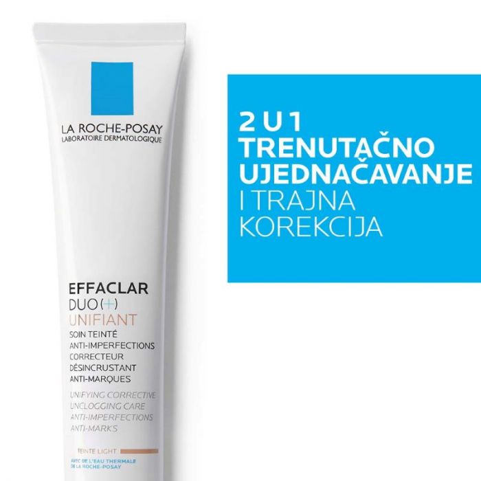 LA ROCHE-POSAY EFFACLAR DUO (+) UNIFIANT TONIRANA KREMA LIGHT