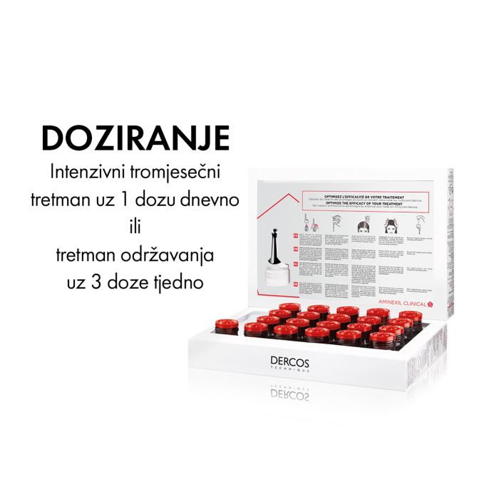 VICHY DERCOS AMINEXIL CLINICAL 5 - AMPULE PROTIV ISPADANJA KOSE ZA ŽENE