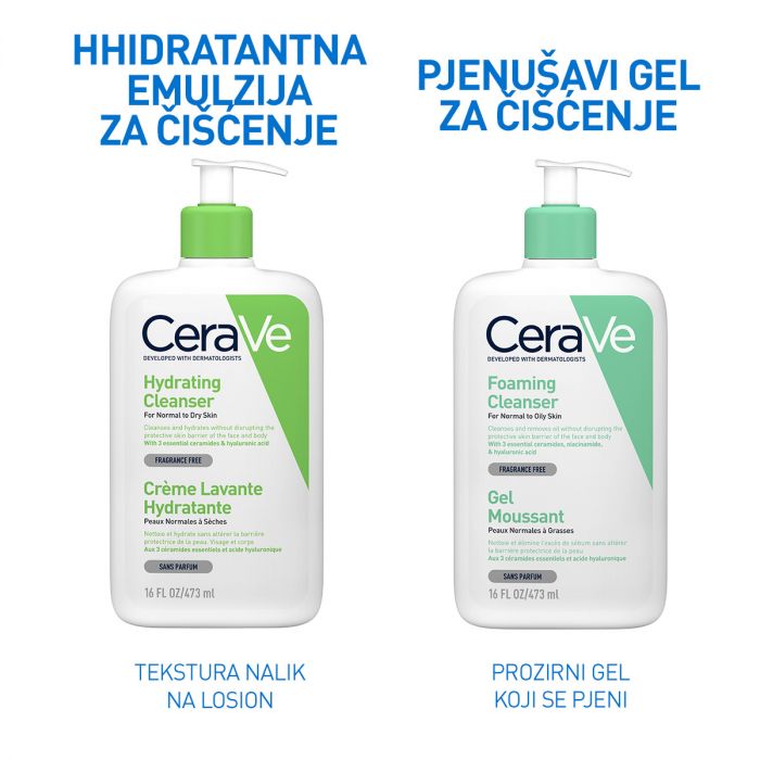 CERAVE CLEANSER HYDRATING 473ML - NJEŽNA EMULZIJA ZA UKLANJANJE ŠMINKE 