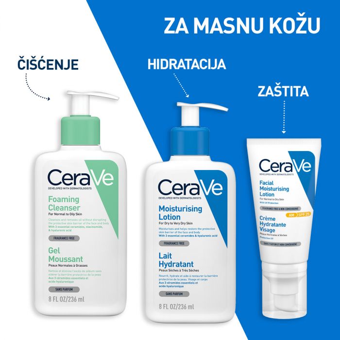 CERAVE CLEANSER FOAMING 1000 ML - PJENUŠAVI GEL ZA ČIŠĆENJE, NORMALNA I MASNA KOŽA