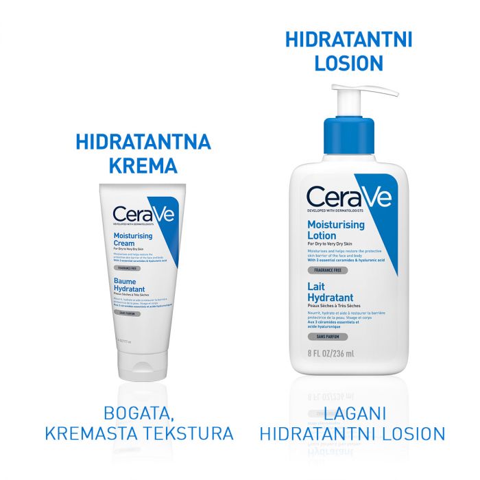 CERAVE HIDRATANTNA KREMA - 177 ml ZA LICE I TIJELO, SUHA DO VRLO SUHA KOŽA