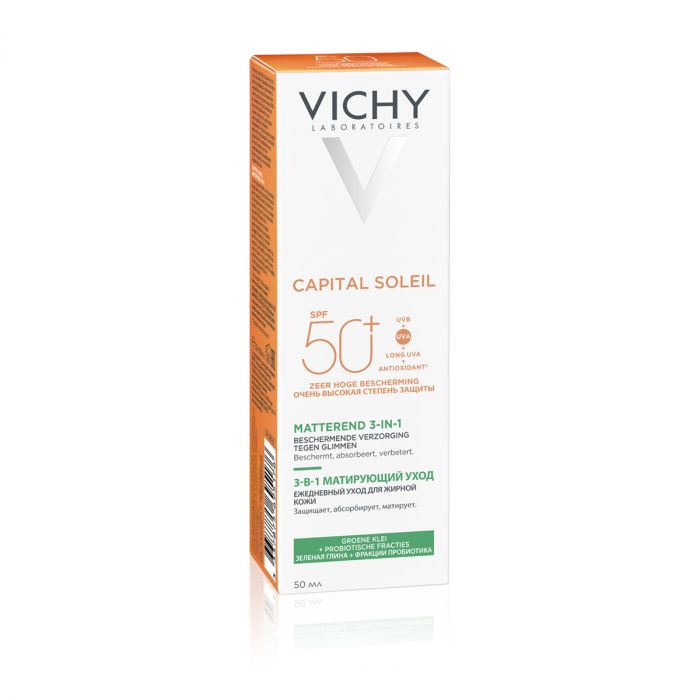 VICHY CAPITAL SOLEIL KREMA MATIRAJUĆA NJEGA 3U1 SPF50+ 