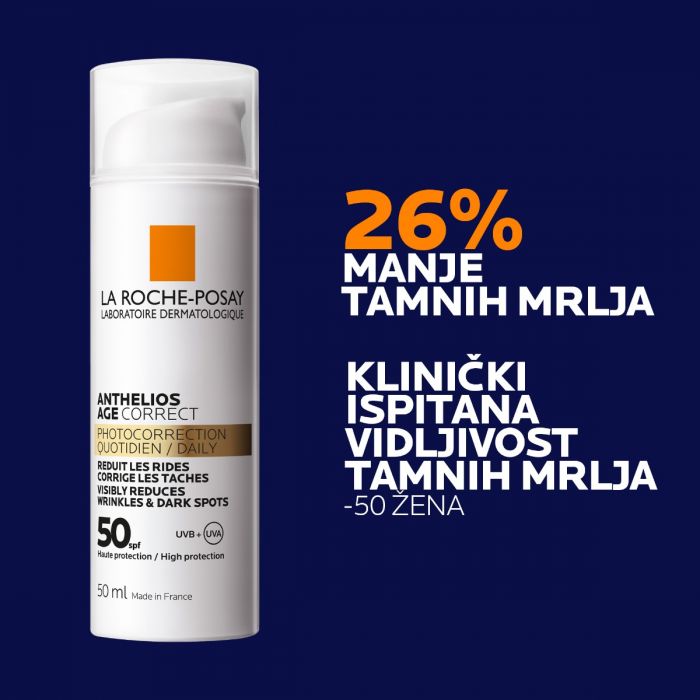LA ROCHE-POSAY ANTHELIOS UV DAILY ANTI AGE KREMA ZA FOTOKOREKCIJU SPF50+
