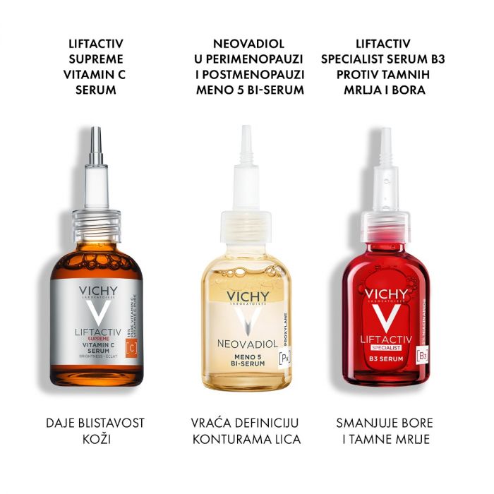 VICHY NEOVADIOL MENO 5 BI-SERUM ZA KOŽU U PERI I POSTMENOPAUZI