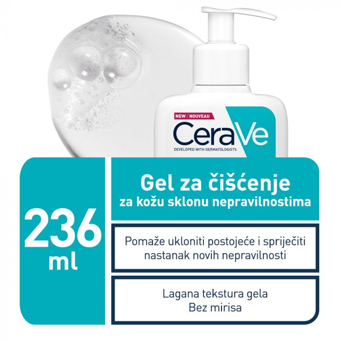 CERAVE BLEMISH CONTROL CLEANSER GEL ZA ČIŠĆENJE KOŽE SKLONE NEPRAVILNOSTIMA