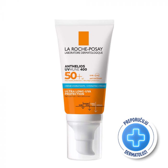 LA ROCHE-POSAY ANTHELIOS 400 UVMUNE ULTRA HIDRATANTNA KREMA SPF50+ ZA OSJETLJIVU KOŽU