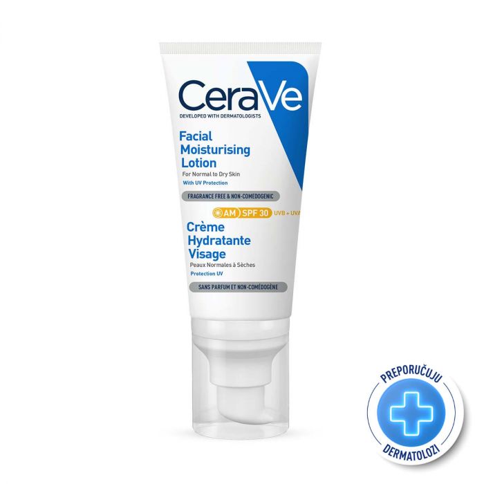 CERAVE HIDRATANTNA NJEGA ZA LICE  NORMALNA DO SUHA KOŽA AM SPF 30 