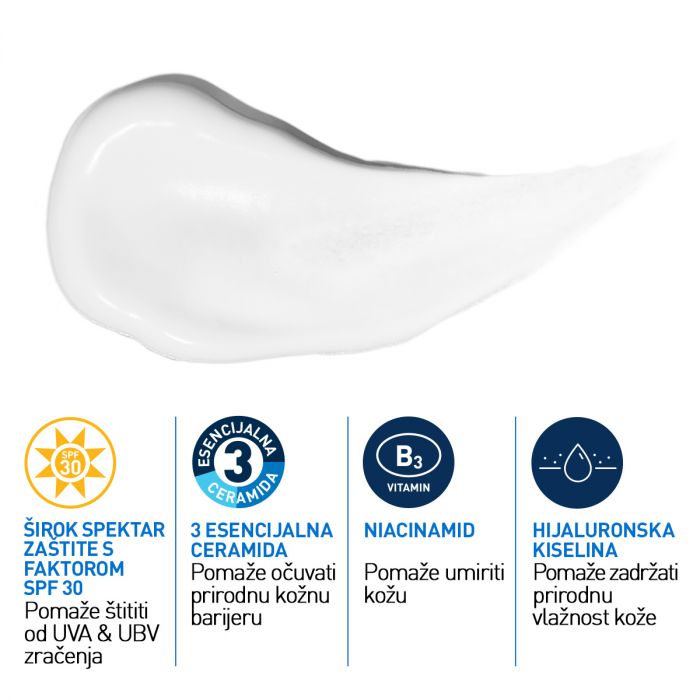 CERAVE HIDRATANTNA NJEGA ZA LICE  NORMALNA DO SUHA KOŽA AM SPF 30 