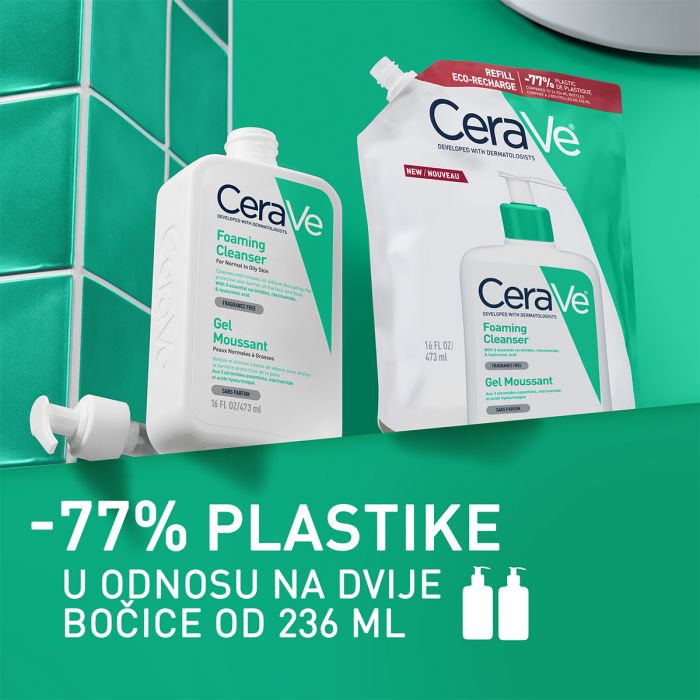CERAVE GEL PJENA ZA LICE REFIL 473ml