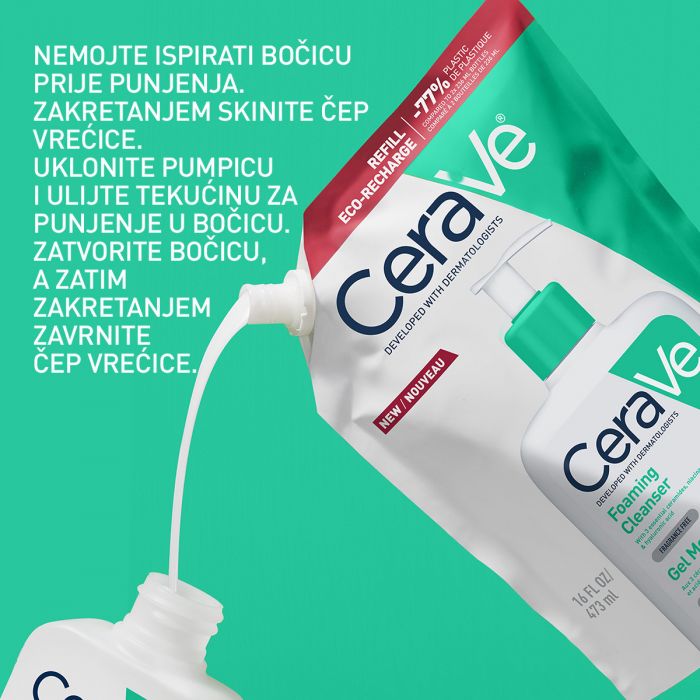 CERAVE GEL PJENA ZA LICE REFIL 473ml