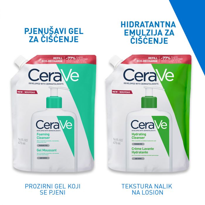 CERAVE GEL PJENA ZA LICE REFIL 473ml