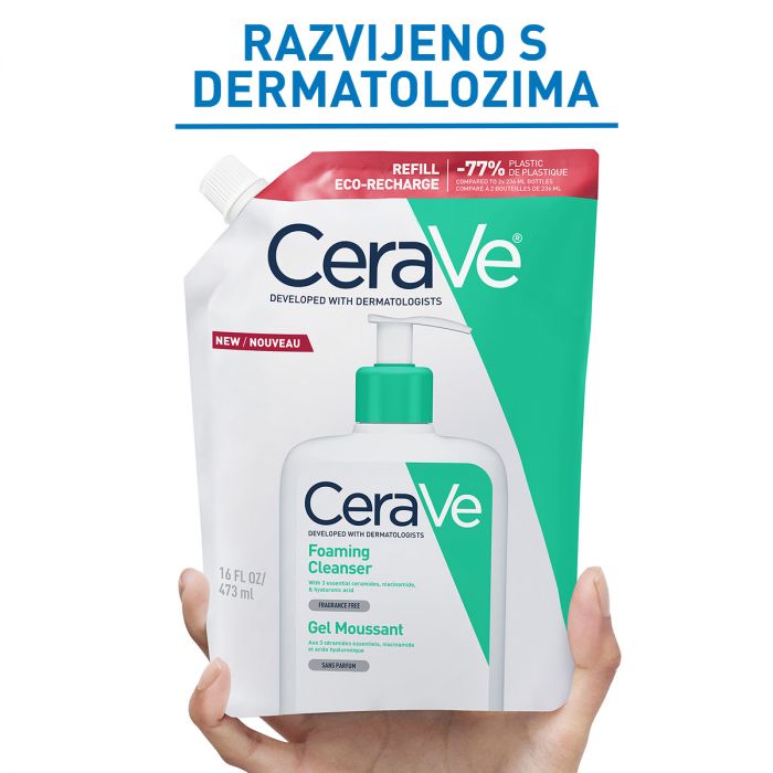CERAVE GEL PJENA ZA LICE REFIL 473ml