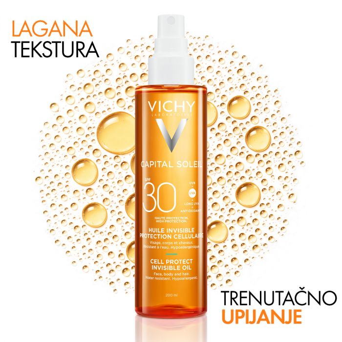 VICHY CAPITAL SOLEIL CELL PROTECT OIL SPF30 200ml