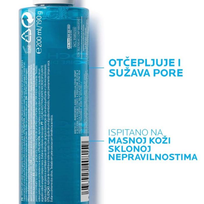 LA ROCHE-POSAY EFFACLAR ASTRIGENTNI TONIK ZA MASNU KOŽU SKLONU AKNAMA