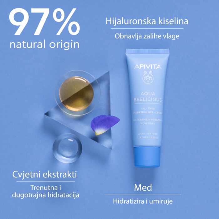 APIVITA AQUA BEELICIOUS HIDRATANTNA LAGANA GEL KREMA 40ml