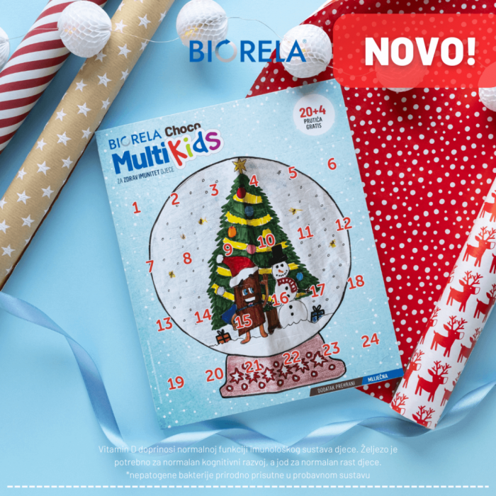 BIORELA CHOCO MULTI KIDS ADVENTSKI KALENDAR 20+4