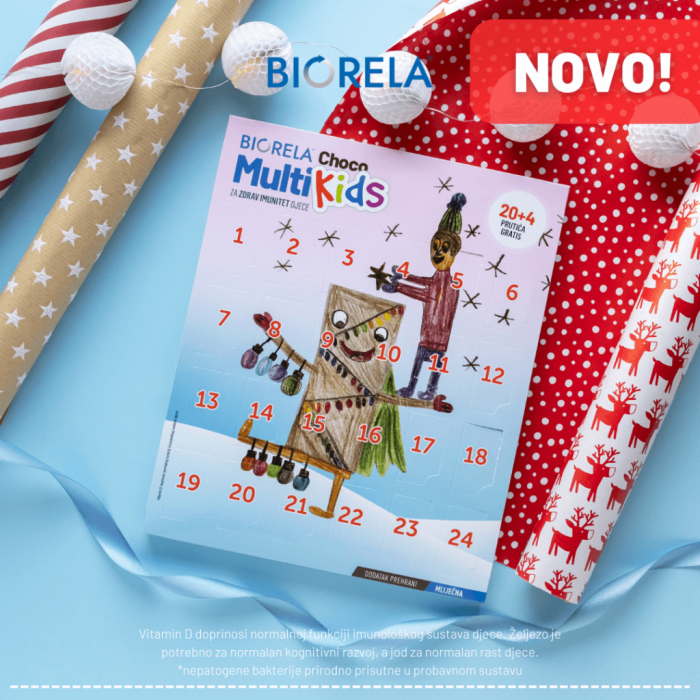 BIORELA CHOCO MULTI KIDS ADVENTSKI KALENDAR 20+4