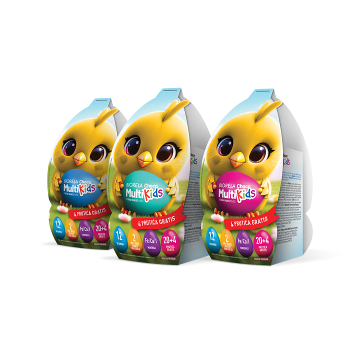 BIORELA CHOCO MULTI KIDS 20+4 PILE