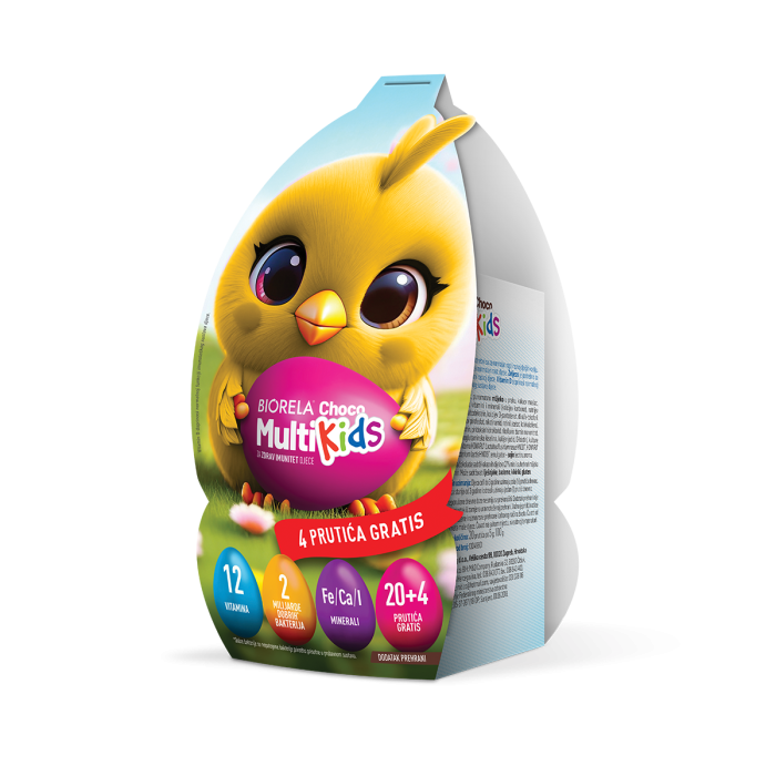 BIORELA CHOCO MULTI KIDS 20+4 PILE