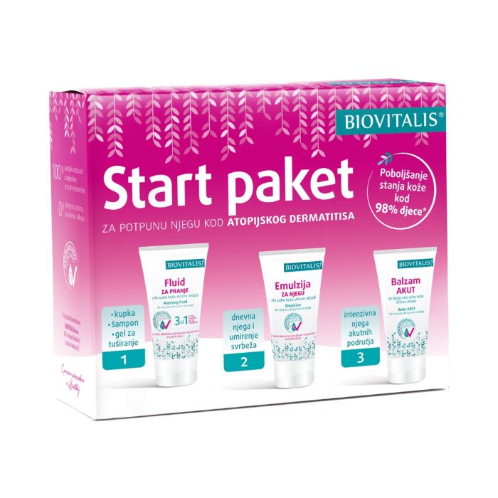 BIOVITALIS START PAKET KOD ATOPIJSKOG DERMATITISA 1+1 GRATIS