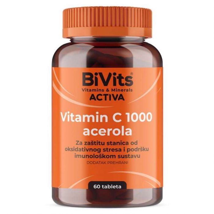 BIVITS ACTIVA VITAMIN C 1000 ACEROLA 60 TABLETA