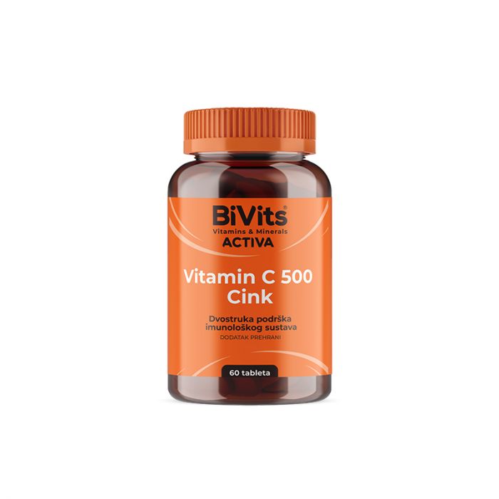 BIVITS ACTIVA VITAMIN C 500 I CINK 60 TABLETA