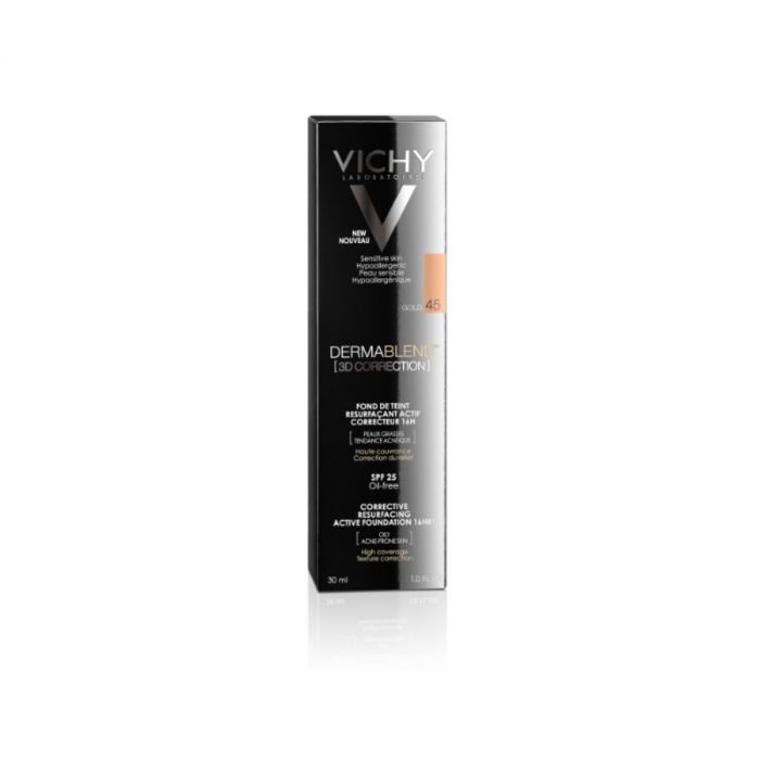 VICHY DERMABLEND 3D KOREKTIVNI TEKUĆI PUDER SPF25 GOLD 45