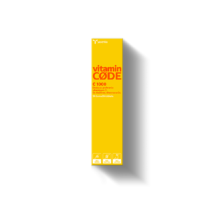 YASENKA VITAMIN CODE C 1000 ŠUMEĆE TABLETE