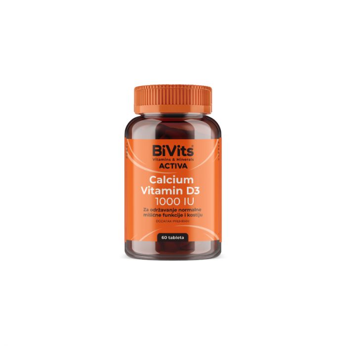 BIVITS ACTIVA CALCIUM VITAMIN D3 TBL.60