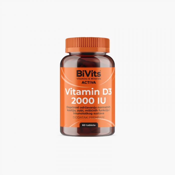 BIVITS ACTIVA VITAMIN D3 2000 IU TBL 60