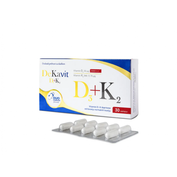 DEKAVIT D3+K2 KAPSULE 