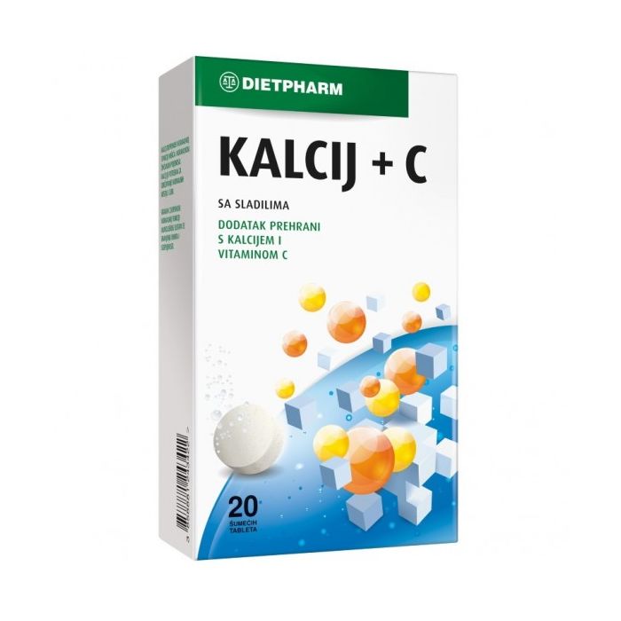 DIETPHARM KALCIJ+ C ŠUMEĆE TABLETE 1+1 GRATIS