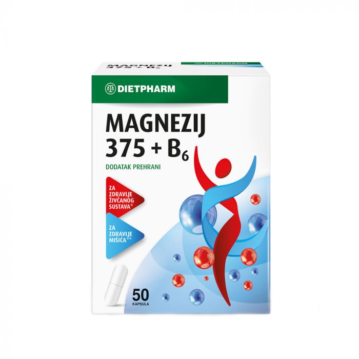 DIETPHARM MAGNEZIJ 375 + VITAMIN B6 KAPSULE