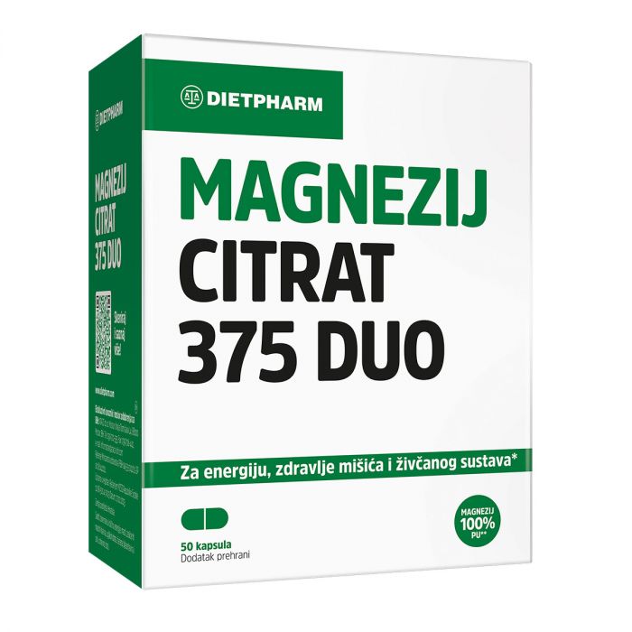 DIETPHARM MAGNEZIJ CITRAT 375 - 50 DUO KAPSULA