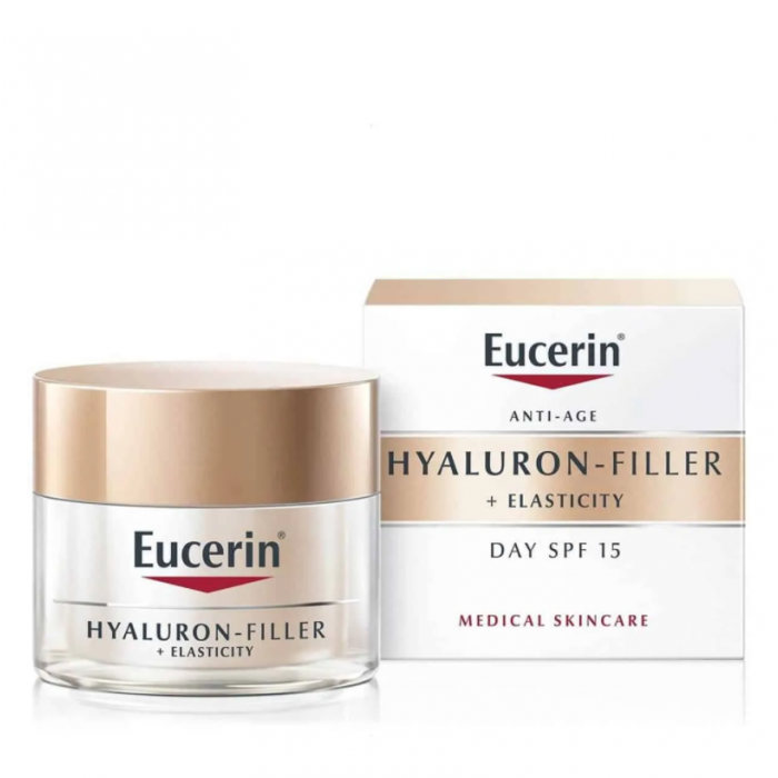 EUCERIN HYALURON FILLER + ELASTICITY DNEVNA KREMA SPF15 50 ML  