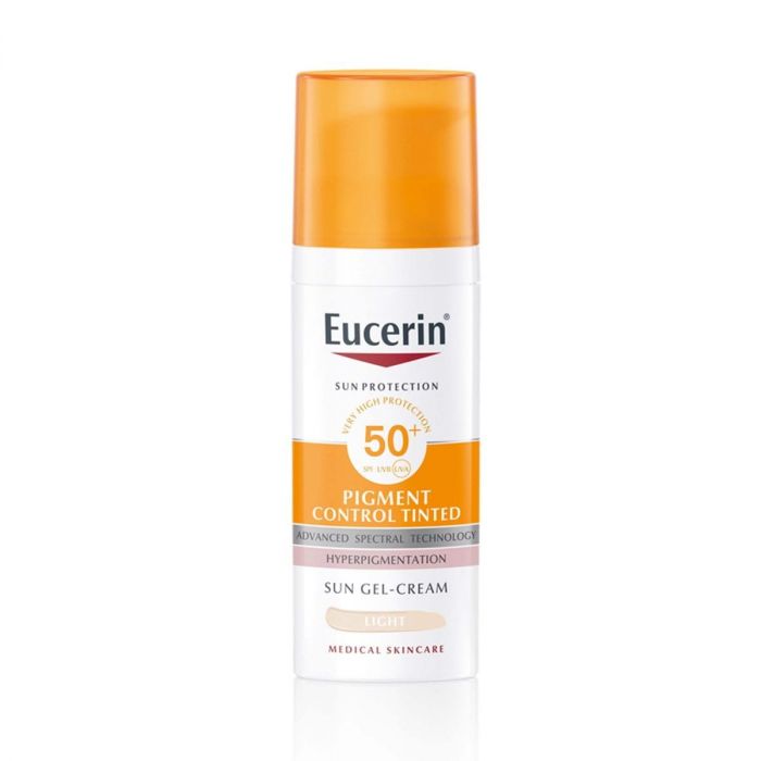 EUCERIN PIGMENT CONTROL GEL KREMA ZA ZAŠTITU KOŽE LICA OD SUNCA SVIJETLA NIJANSA SPF 50+ 