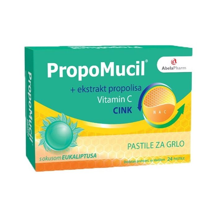 ABELA PHARM HERBIKO PROPOMUCIL PASTILE EUKALIPTUS ZA GRLO 