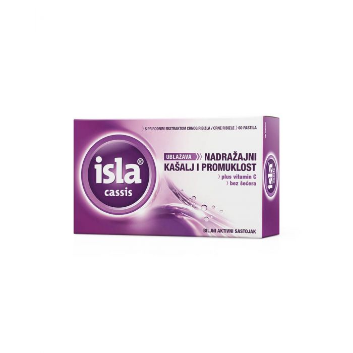 ISLA CASSIS - PASTILE PROTIV NADRAŽAJNOG KAŠLJA I PROMUKLOSTI