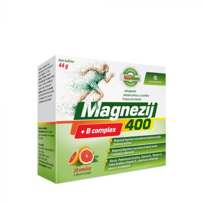 ALKALOID MULTI ESSENCE MAGNEZIJ 400 + B COMPLEX, VREĆICE