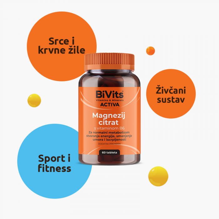 ABELA PHARM BIVITS ACTIVA MAGNEZIJ CITRAT TABLETA