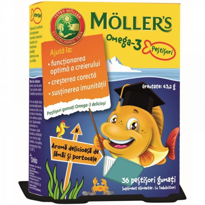 MOLLERS OMEGA-3 GUMENE RIBICE