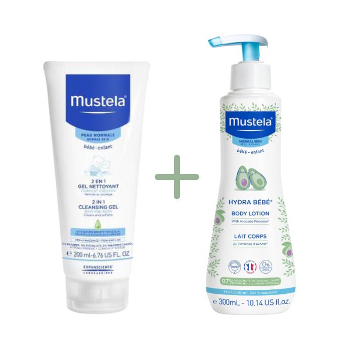 MUSTELA 2U1 GEL ZA PRANJE KOSE I TIJELA + MUSTELA HIDRATANTNO MLIJEKO ZA TIJELO  