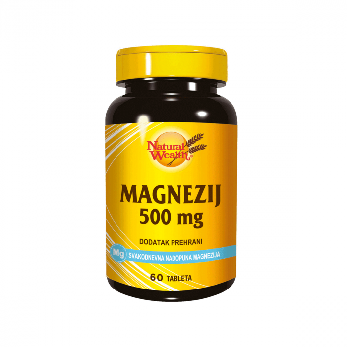 NATURAL WEALTH - MAGNEZIJ 500 MG TABLETE 