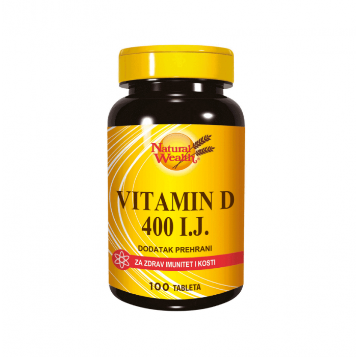NATURAL WEALTH - VITAMIN D400 TABLETE